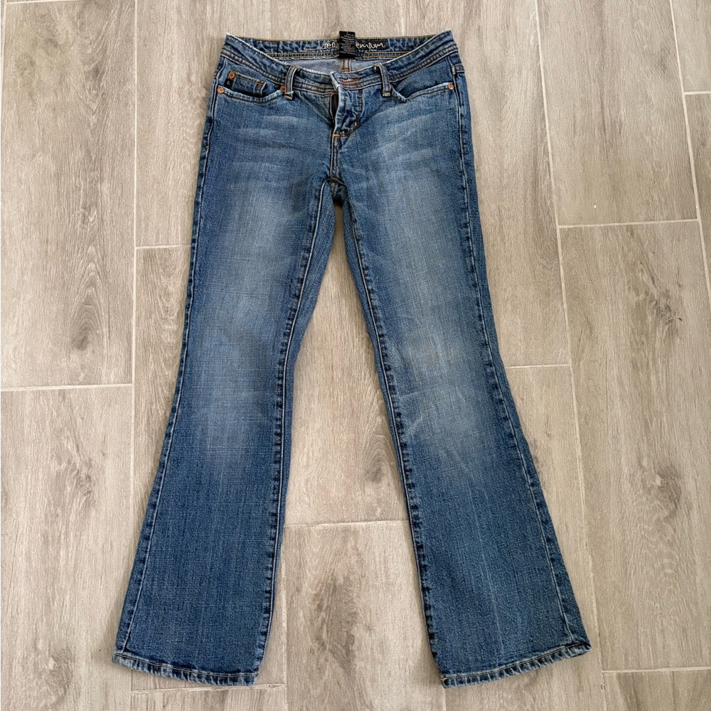 Brandy Melville Blue Flare Wide Leg Jeans